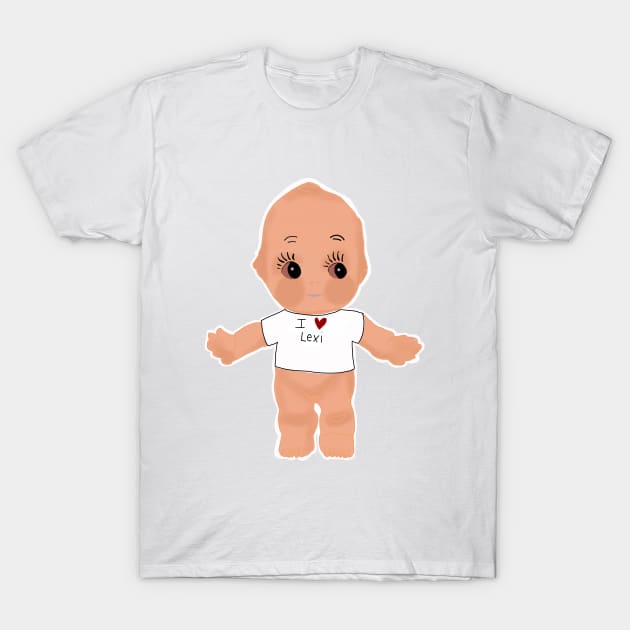 I heart Lexi kewpie baby T-Shirt by lexxiiimarie
